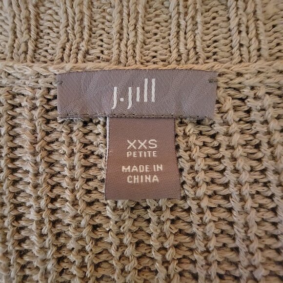 J. Jill Linen Blend Knit Cardigan sweater - sz XXS - Picture 4 of 8